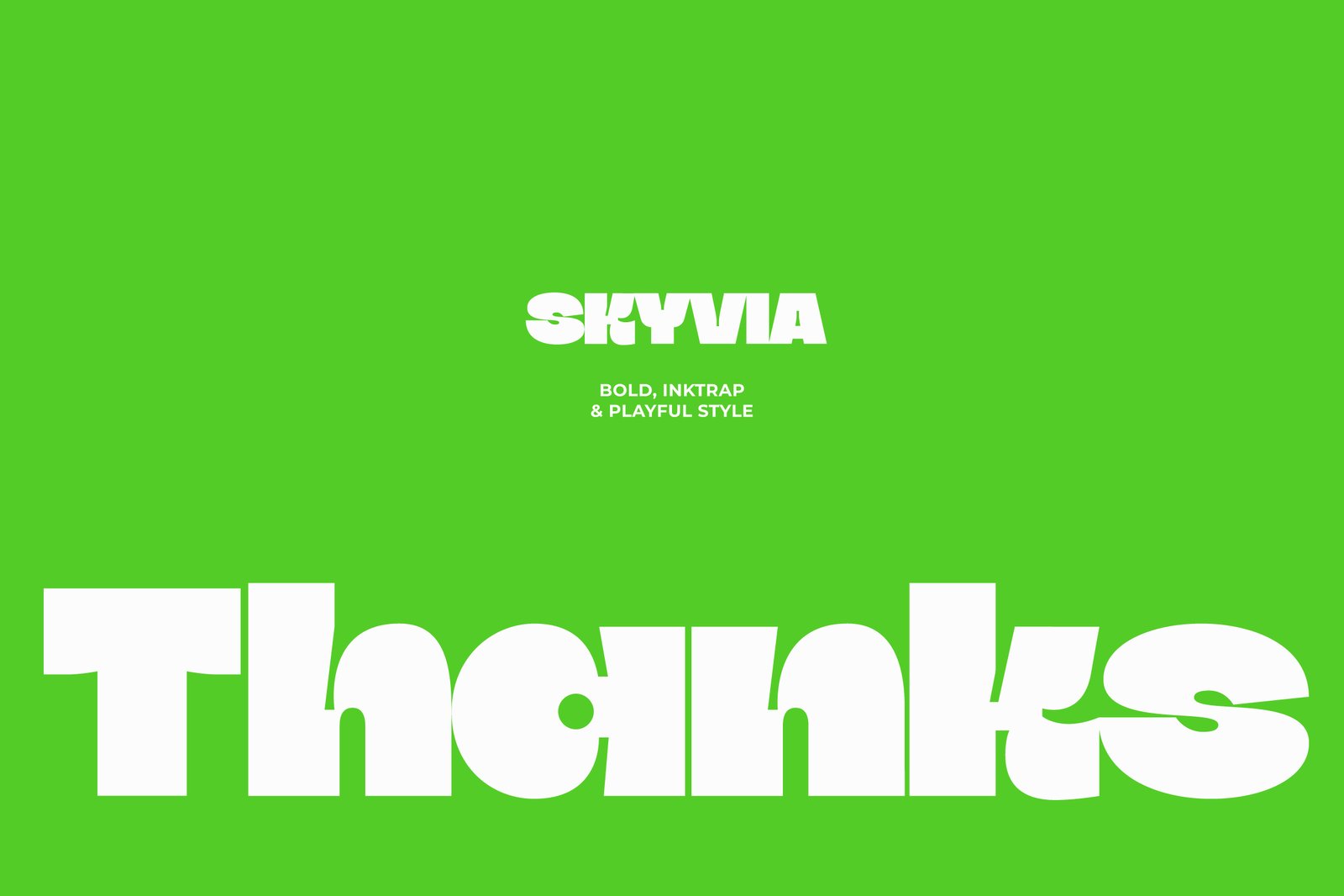 Skyvia - Bold Inktrap Font