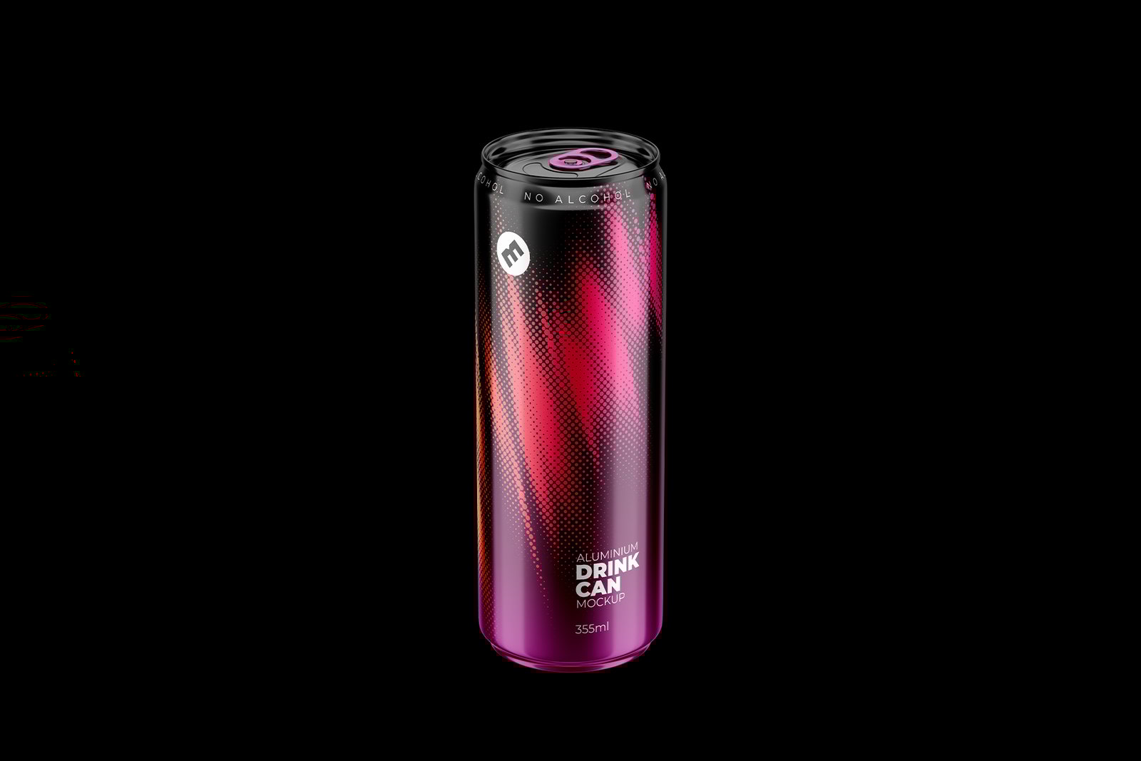 Sleek 355ml Aluminium Can Mockup