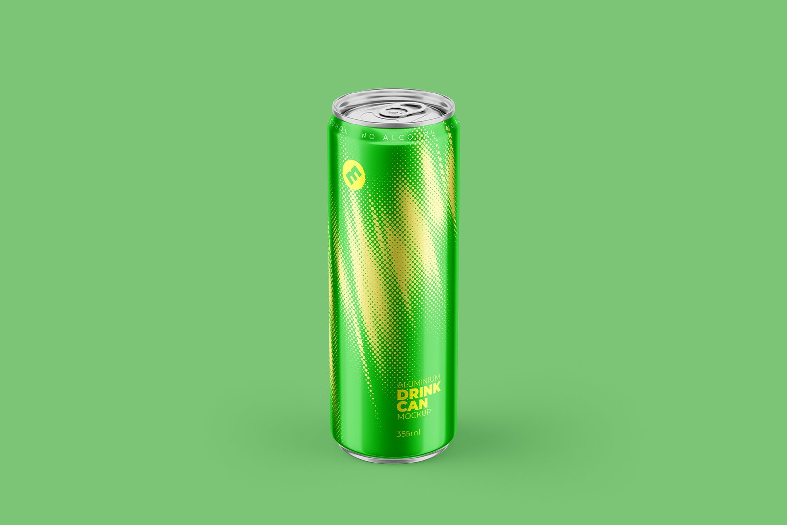 Sleek 355ml Aluminium Can Mockup