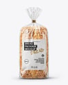 Sliced Bread with Assorted Seeds Package Mockup