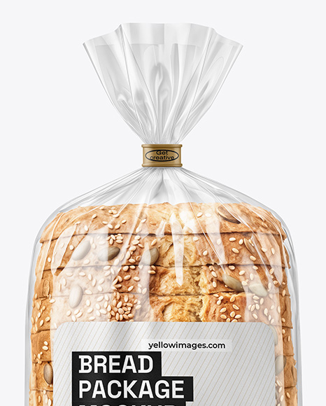 Sliced Bread with Assorted Seeds Package Mockup