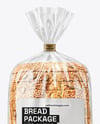 Sliced Bread with Assorted Seeds Package Mockup