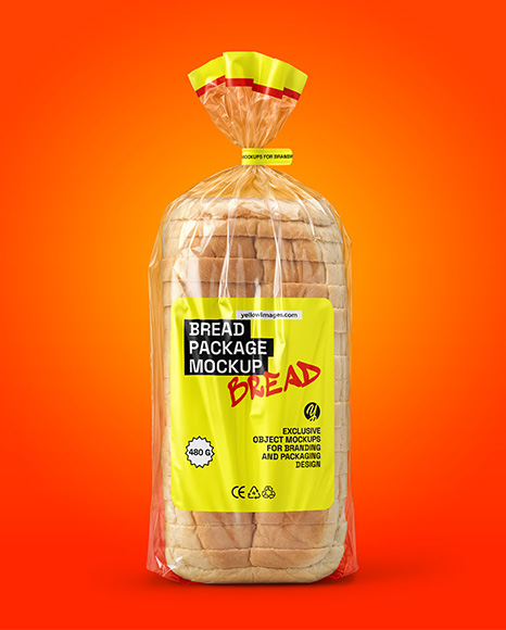 Sliced White Bread Package Mockup