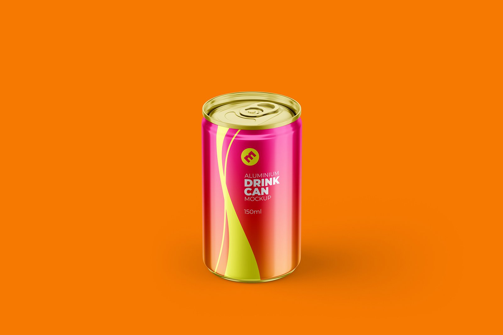 Slim 150ml Aluminium Can Mockup