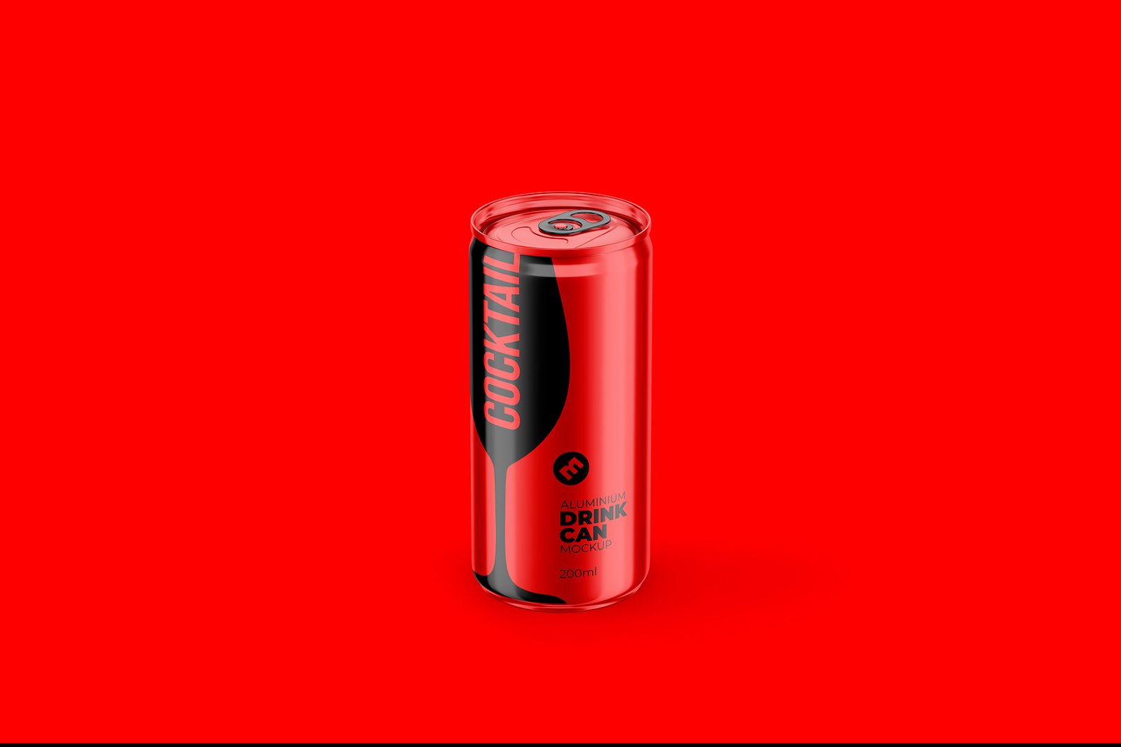 Slim 200ml Aluminium Can Mockup
