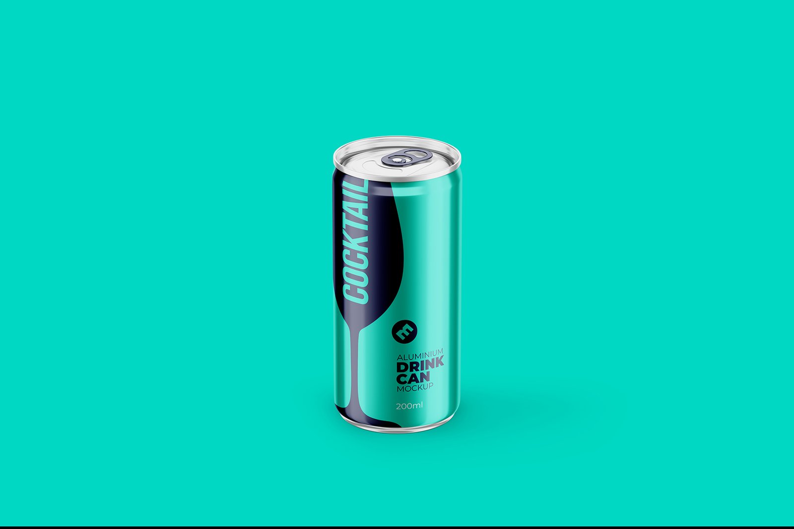 Slim 200ml Aluminium Can Mockup
