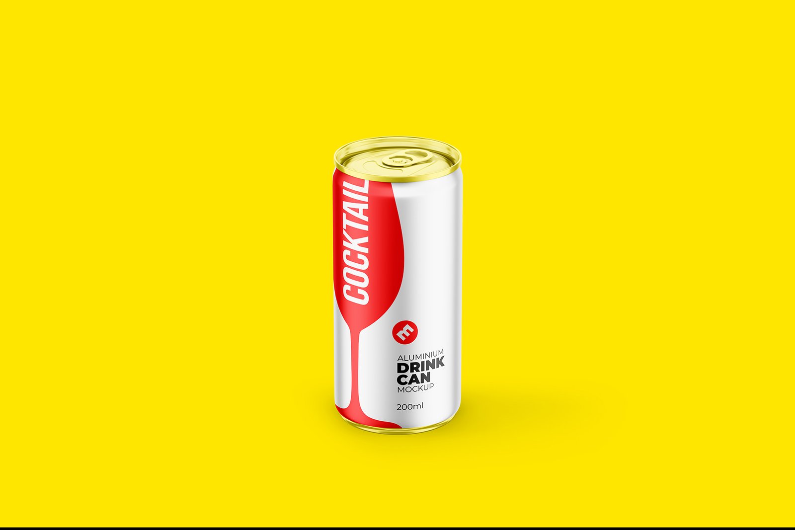 Slim 200ml Aluminium Can Mockup