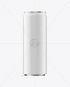 Slim Aluminium Drink Can with Matte Finish Mockup