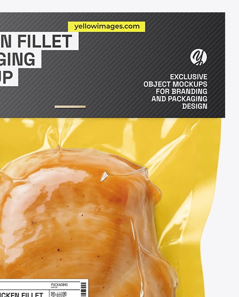 Packaging with Smoked Chicken Fillet Mockup