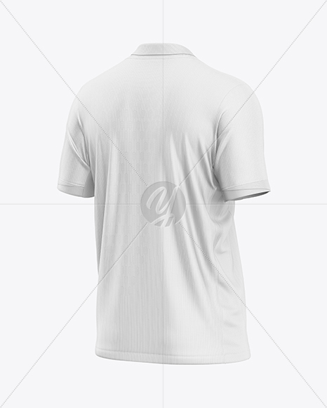Soccer Jersey Mockup - Back Half Side View