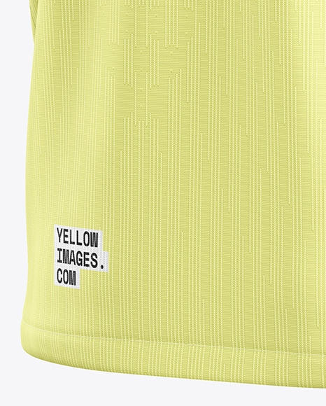 Soccer Jersey Mockup - Back Half Side View