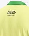 Soccer Jersey Mockup - Back Half Side View