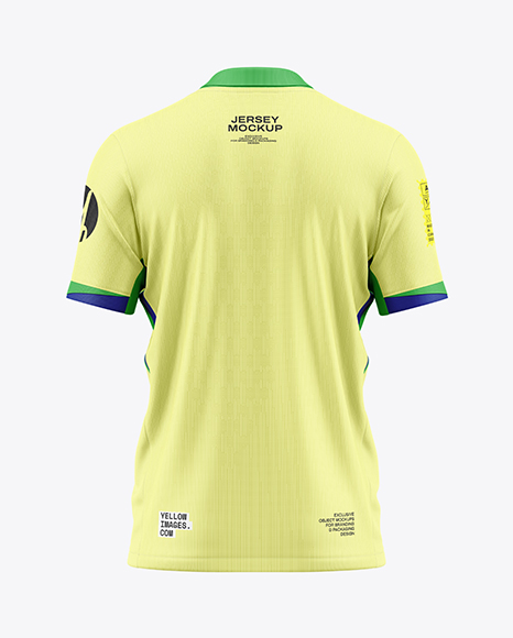 Soccer Jersey Mockup - Back View