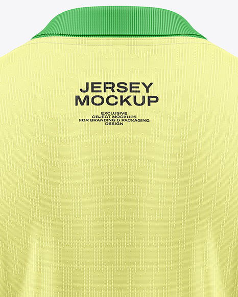 Soccer Jersey Mockup - Back View
