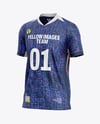 Soccer Jersey Mockup - Half Side View