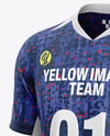 Soccer Jersey Mockup - Half Side View