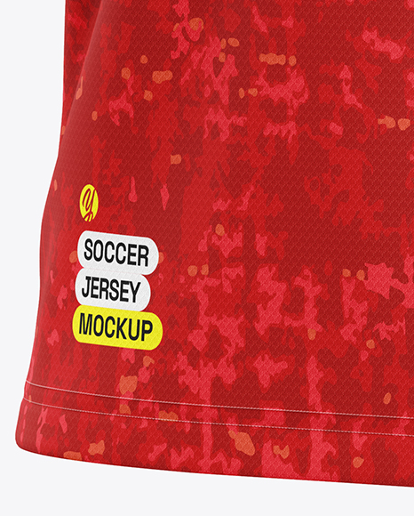 Soccer Jersey Mockup - Half Side View