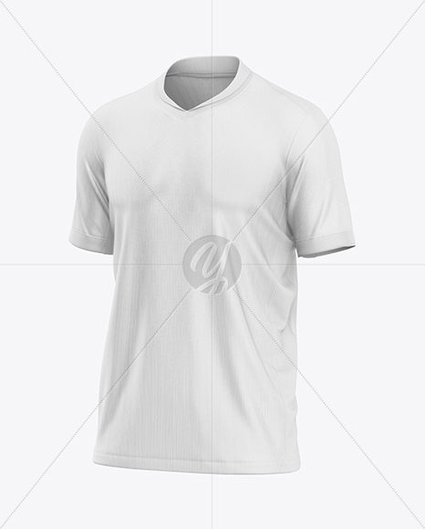 Soccer Jersey Mockup - Half Side View