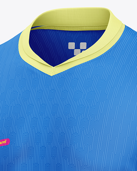 Soccer Jersey Mockup - Half Side View