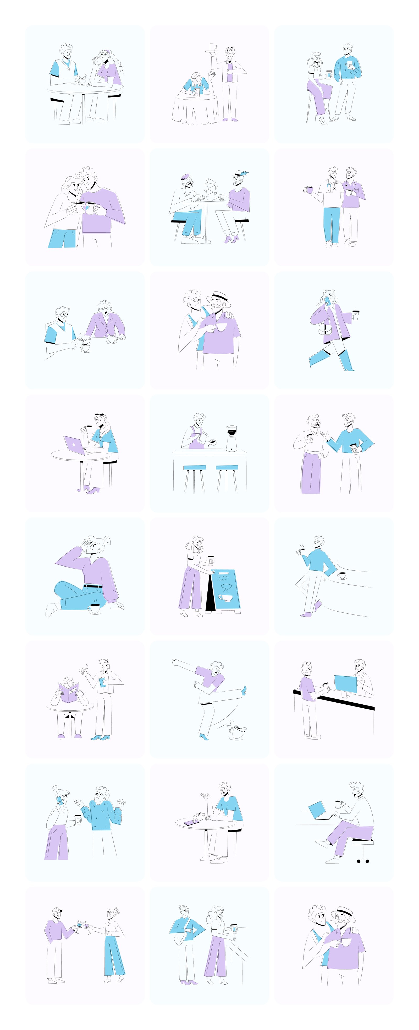 Social and Community Illustrations Bundle