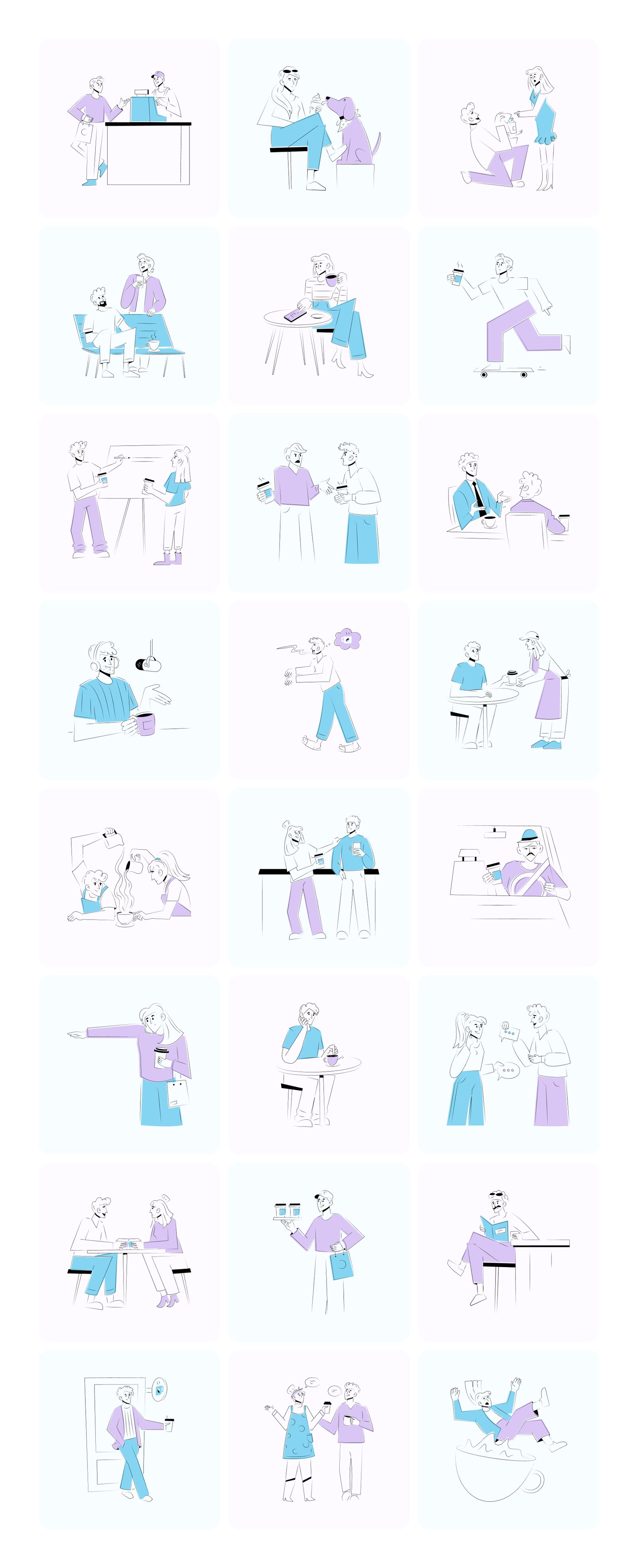 Social and Community Illustrations Bundle