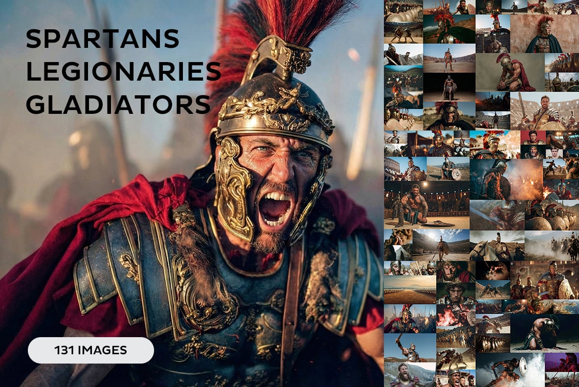 Spartans, legionaries and gladiators - 131 images