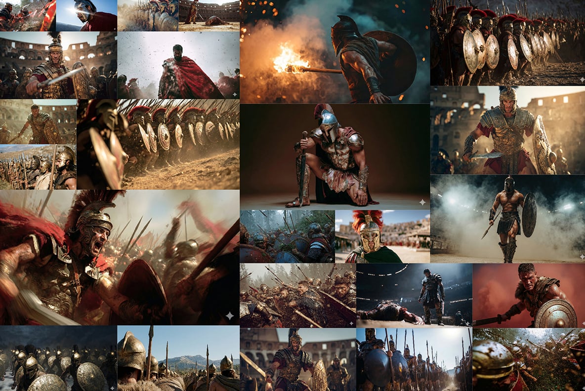 Spartans, legionaries and gladiators - 131 images