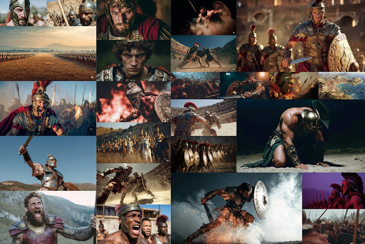 Spartans, legionaries and gladiators - 131 images