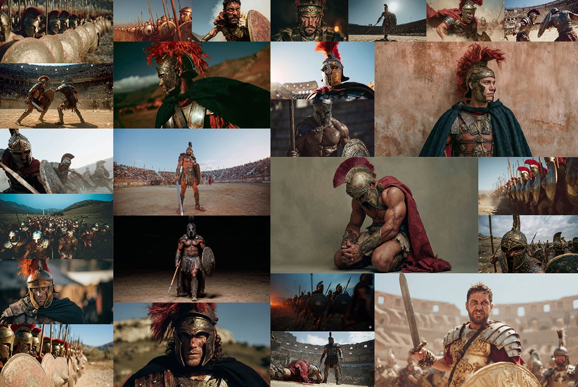 Spartans, legionaries and gladiators - 131 images