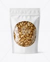 Stand-up Pouch with Salted Peanut Mockup