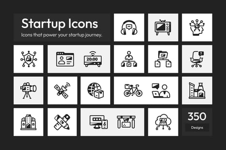 Startup Icons Art Set
