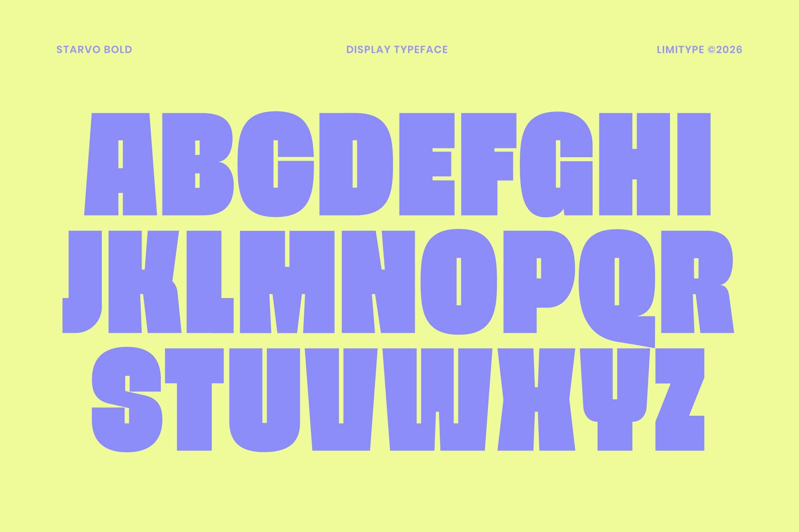 Starvo - Bold Condensed Font