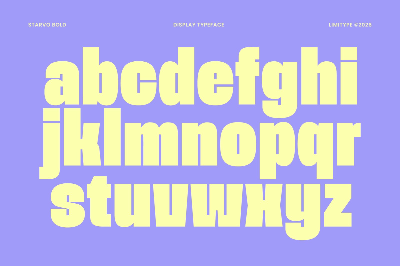 Starvo - Bold Condensed Font