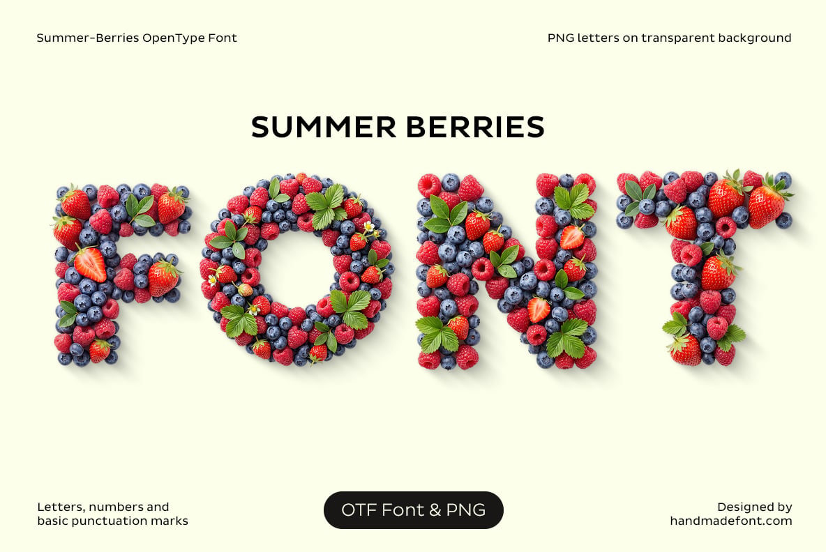 Summer Berries Font