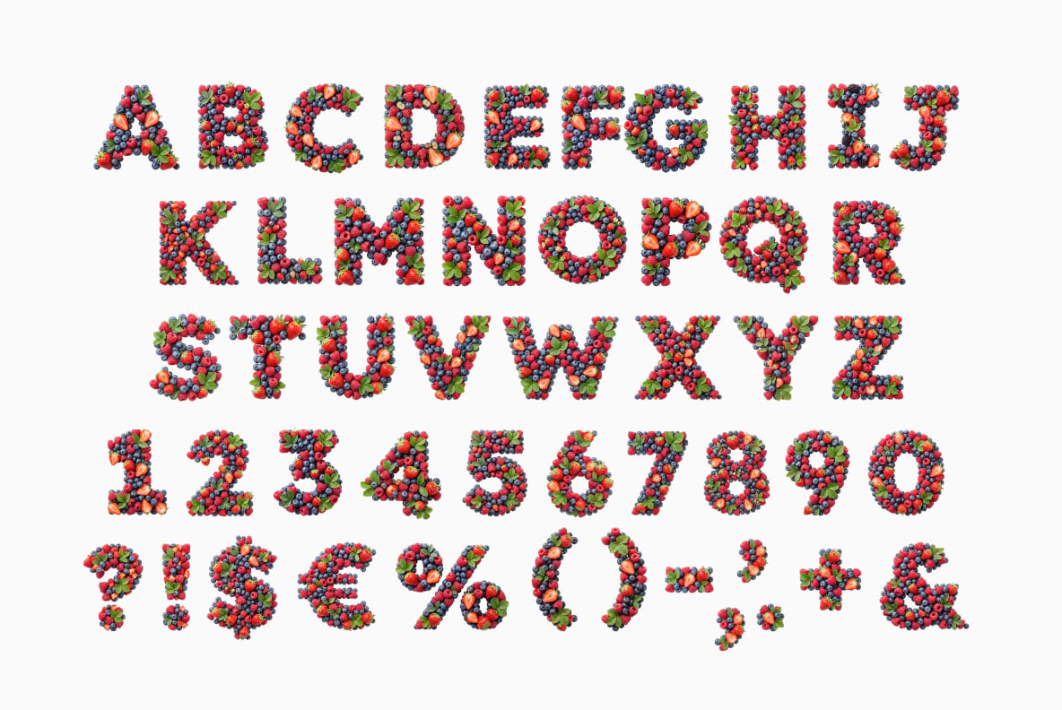 Summer Berries Font
