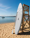 SUP Board on Sandy Beach Mockup