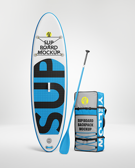 SUP Board with Bag Mockup