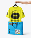 T-Shirt on Hanger with Shopping Bag Mockup