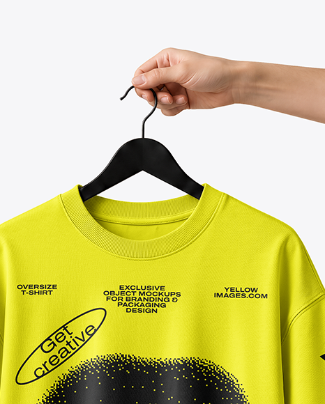 T-Shirt on Hanger with Shopping Bag Mockup
