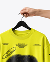 T-Shirt on Hanger with Shopping Bag Mockup