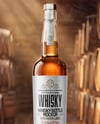 Tall Whiskey Bottle Mockup
