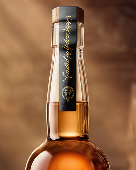 Tall Whiskey Bottle Mockup