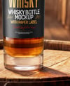 Tall Whiskey Bottle Mockup