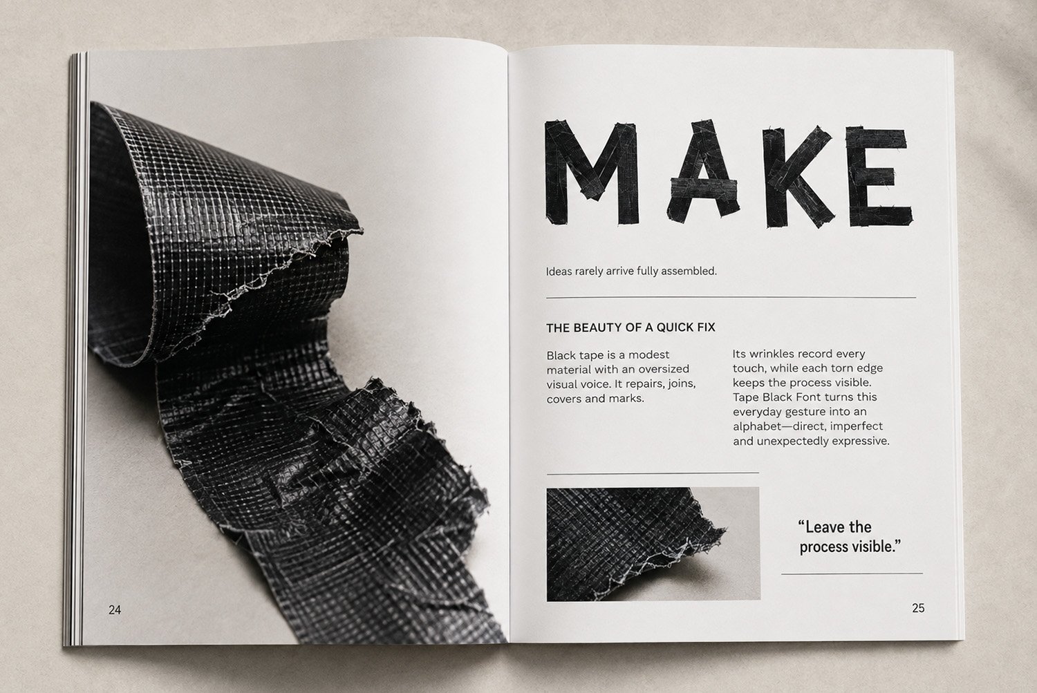 Tape Black Font