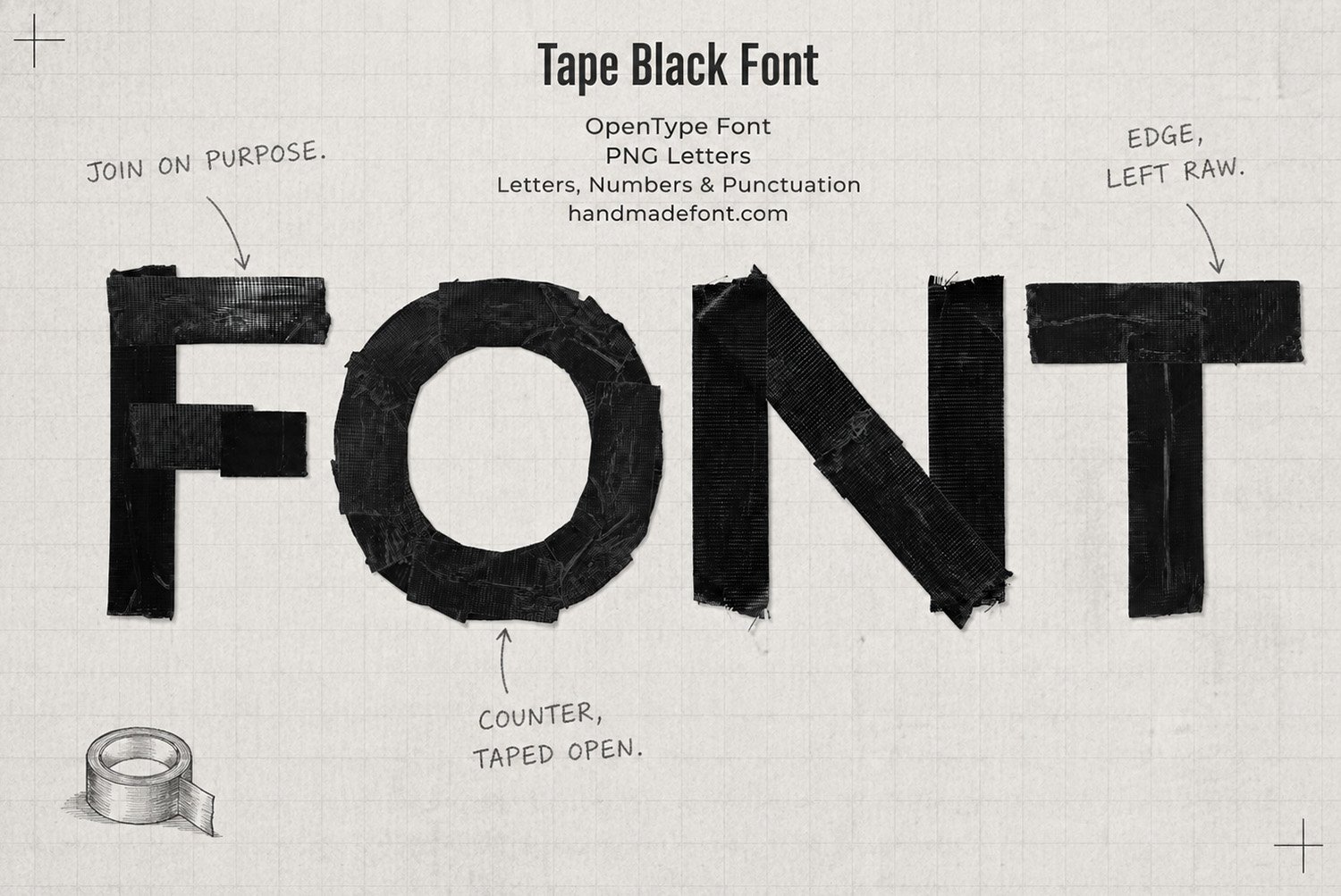 Tape Black Font