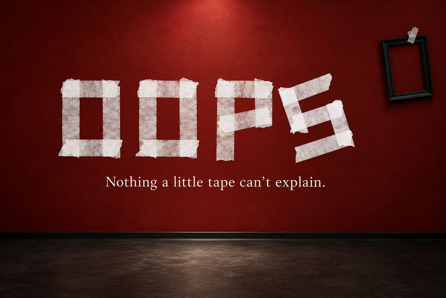 Tape White Font