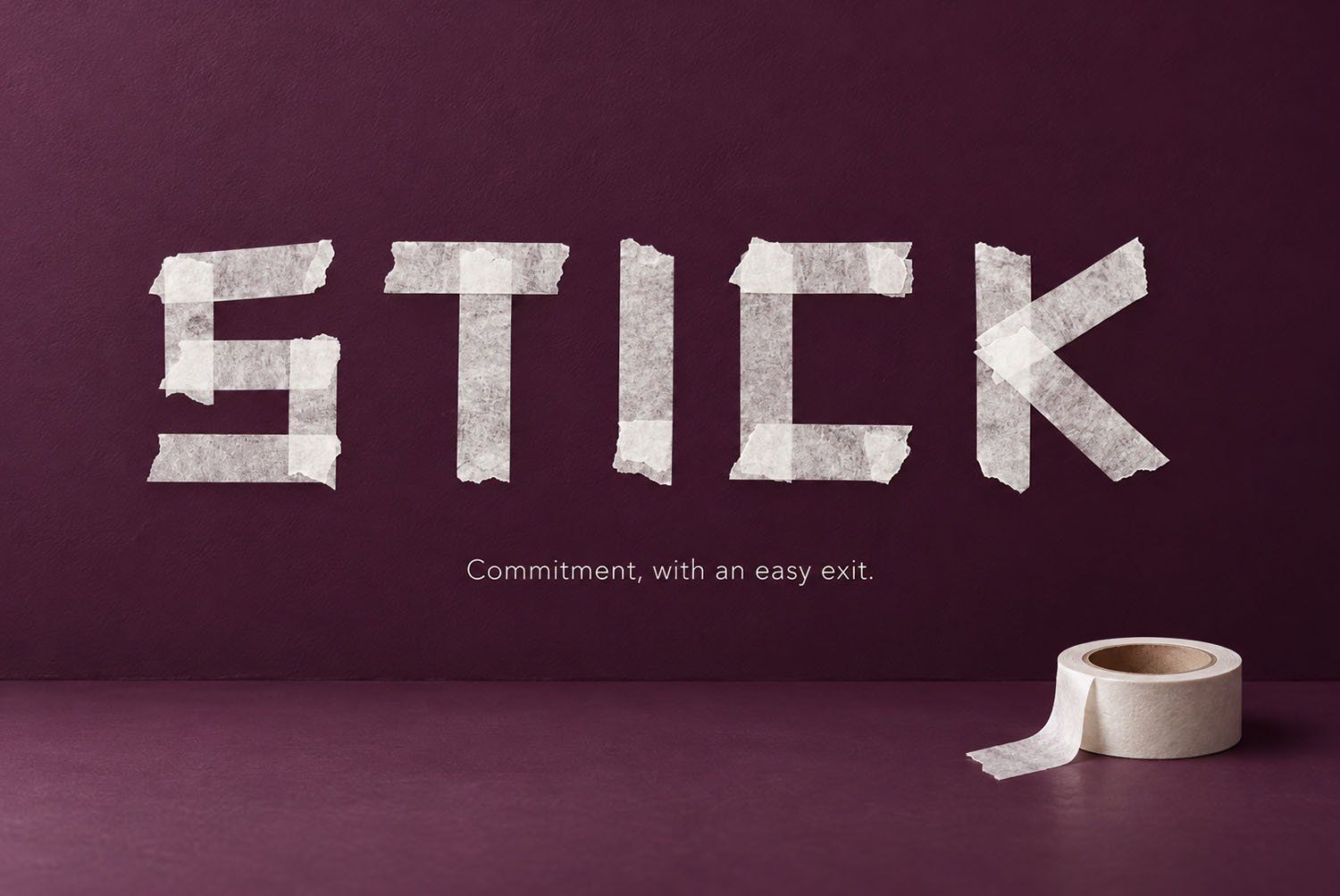 Tape White Font