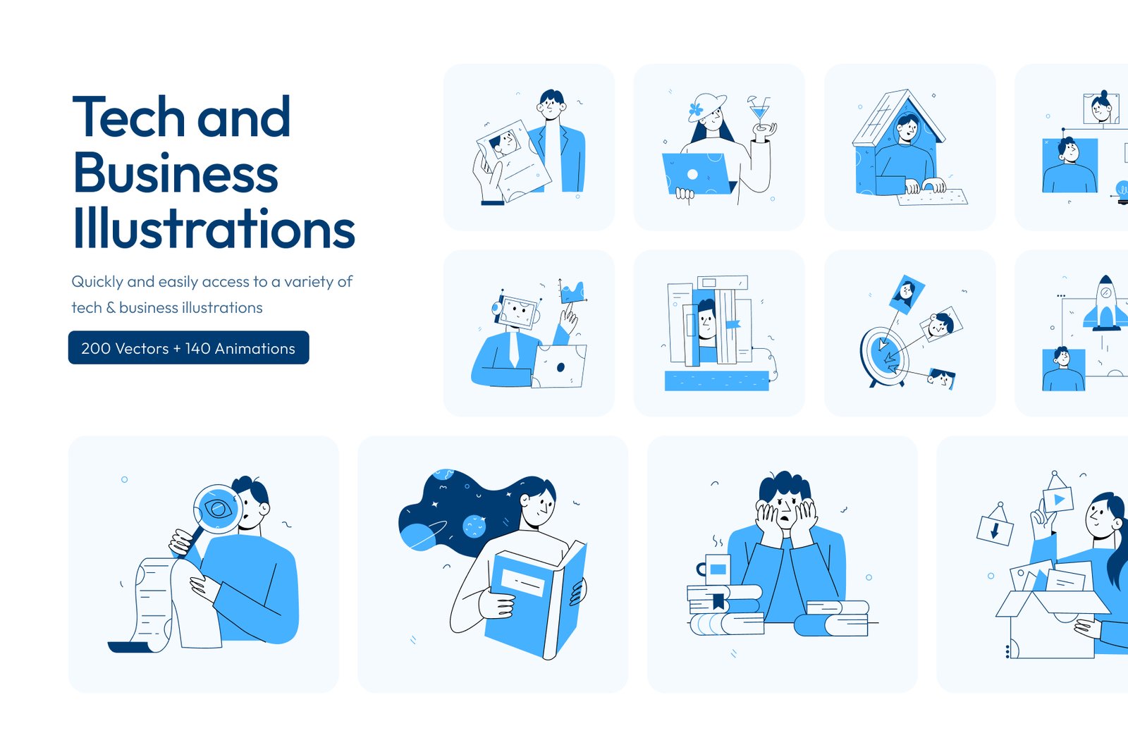 Tech and Business Illustration Bundle