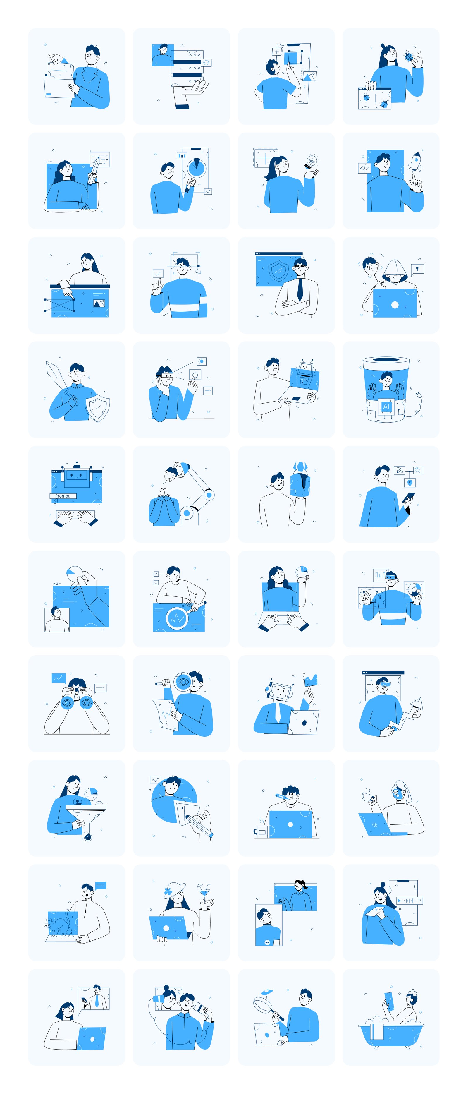Tech and Business Illustration Bundle