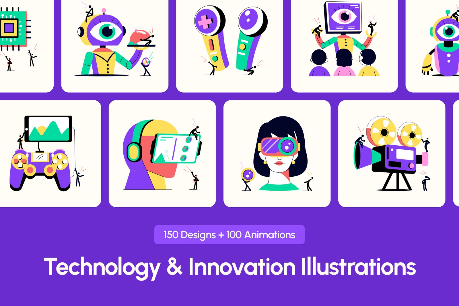 Technology and Innovation Illustrations Bundle
